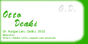 otto deaki business card