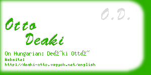 otto deaki business card